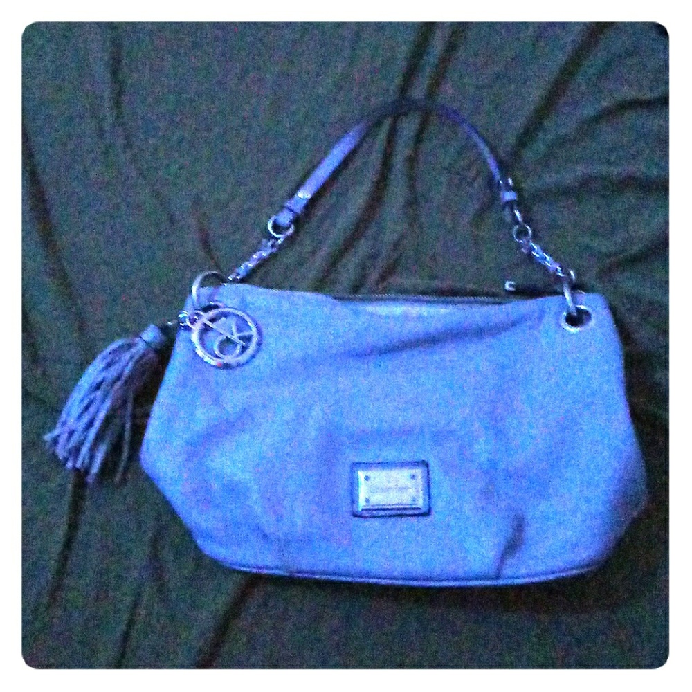 Light gray Leather Calvin Klein handbag